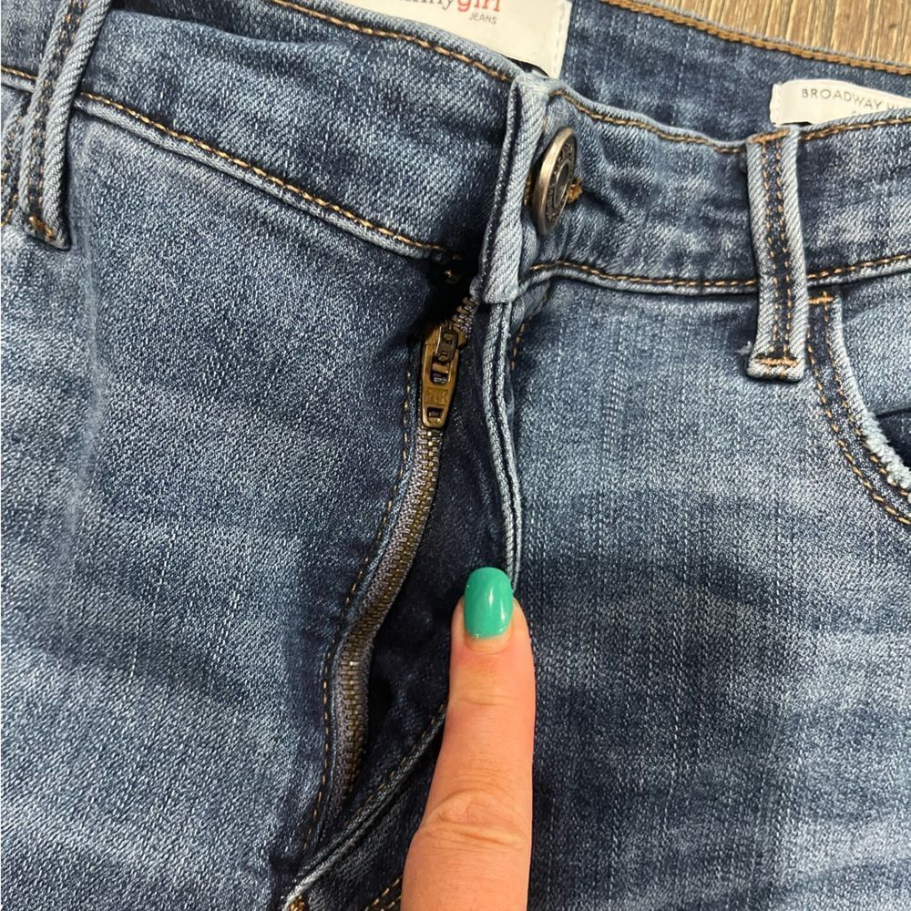 Skinnygirl Womens Broadway High Rise Skinny Jeans Medium Wash Blue Size 27/4 - Picture 7 of 12